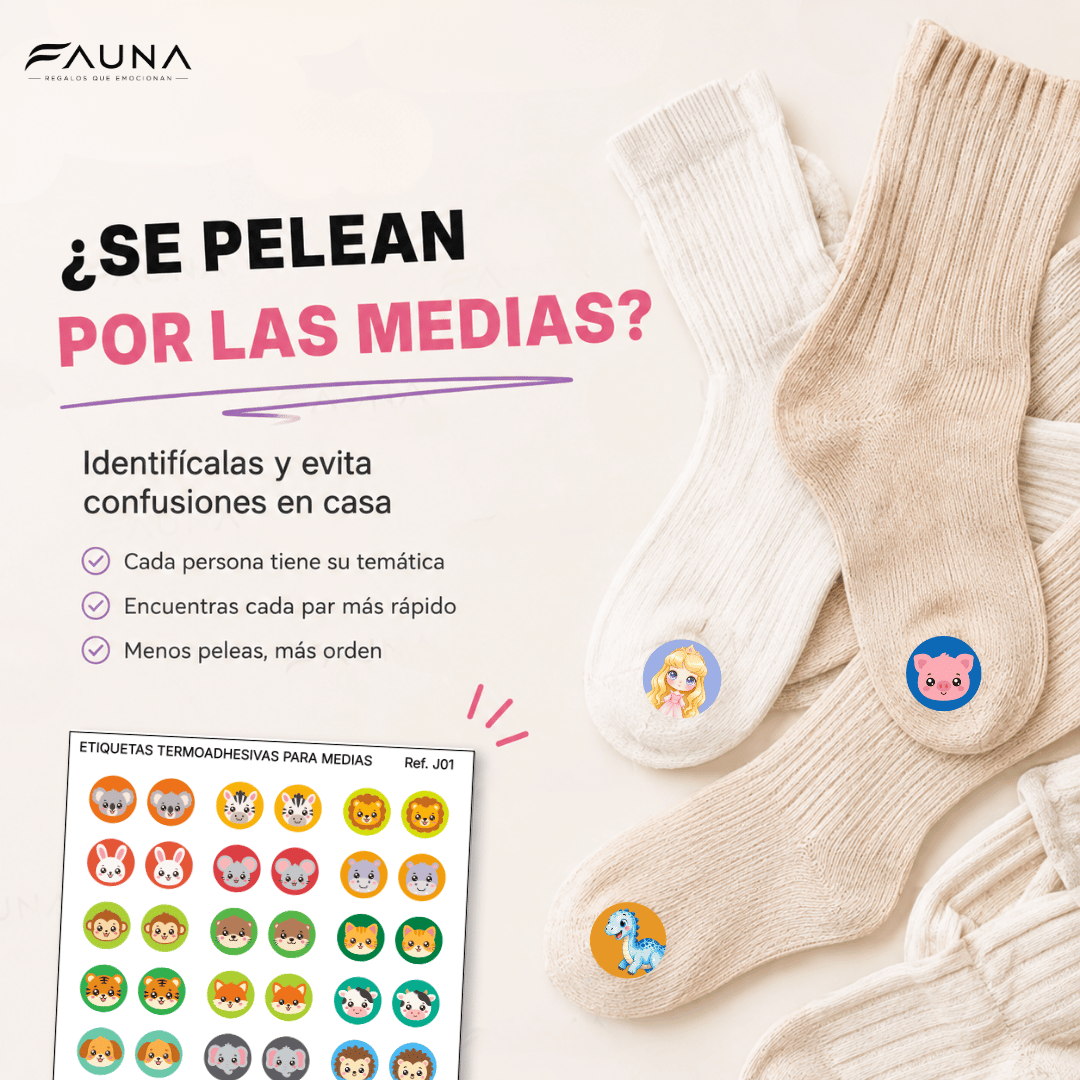 Etiquetas Termoadhesivas para Medias