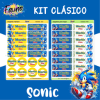 Etiquetas Escolares Premium Personalizadas – inspiradas en Sonic 🌀🐾 - Fauna Regalos que emocionan