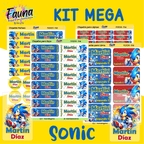 Etiquetas Escolares Premium Personalizadas – inspiradas en Sonic 🌀🐾 - Fauna Regalos que emocionan