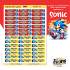 Etiquetas Escolares Premium Personalizadas – inspiradas en Sonic 🌀🐾 - Fauna Regalos que emocionan