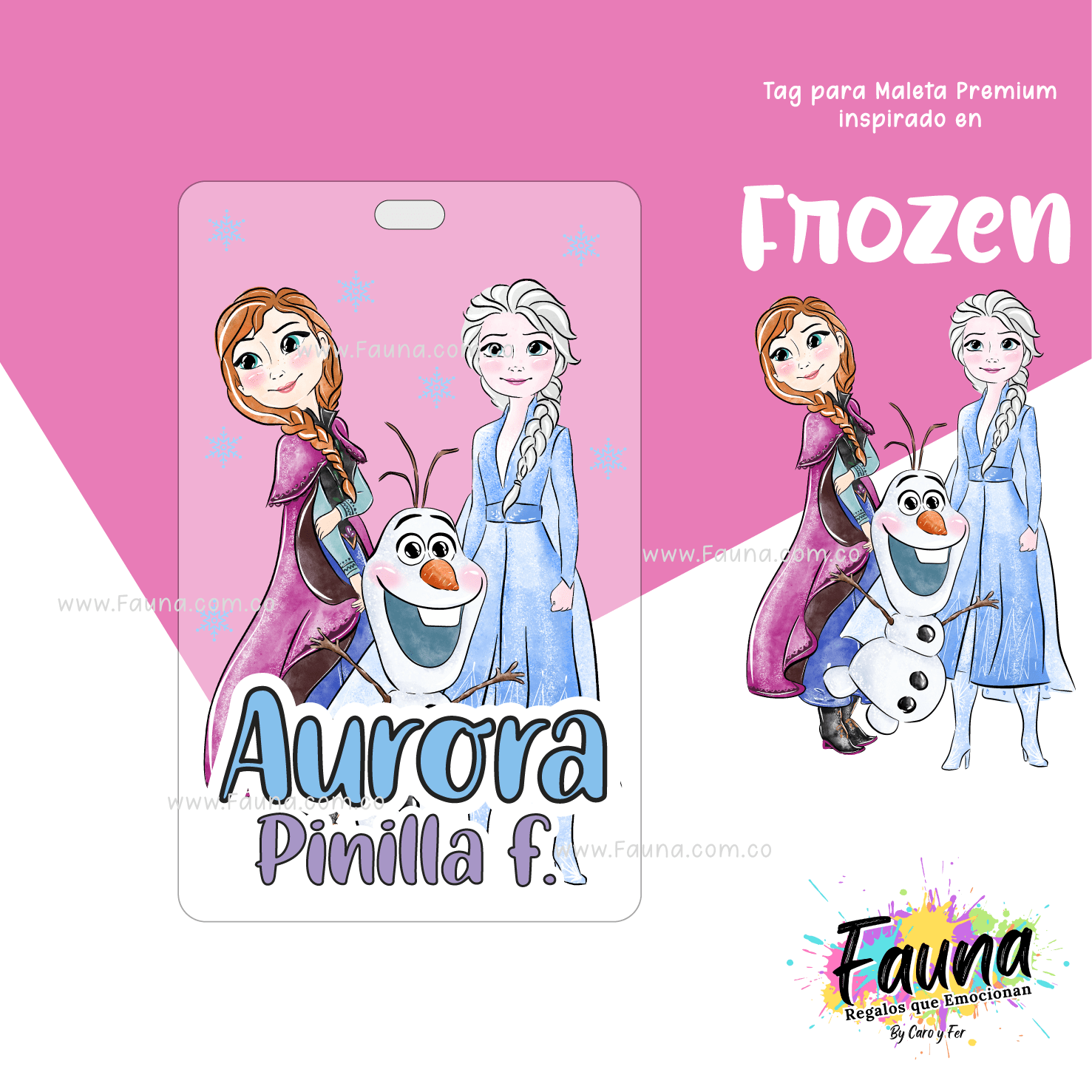 Frozen ❄️ - Etiquetas Escolares Premium Personalizadas