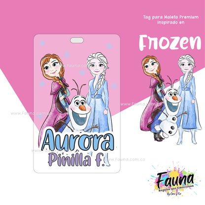 Etiquetas Escolares Premium Personalizadas – Frozen ❄️✨