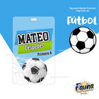 Fútbol Niño ⚽ - Etiquetas Escolares Premium Personalizadas