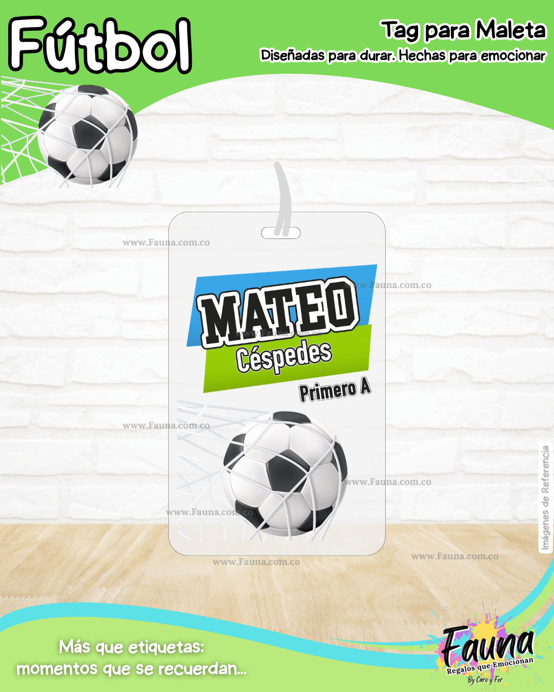 Fútbol Niño ⚽ - Etiquetas Escolares Premium Personalizadas