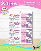 Gaticos 🐾 - Etiquetas Escolares Premium Personalizadas