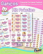 Gaticos 🐾 - Etiquetas Escolares Premium Personalizadas