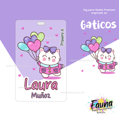 Etiquetas Escolares Premium Personalizadas – Gaticos 🐾✨