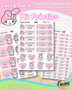 Gatita Dulce 🌸 - Etiquetas Escolares Premium Personalizadas