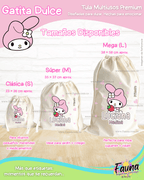 Gatita Dulce 🌸 - Tula personalizada para niña – multiusos con nombre