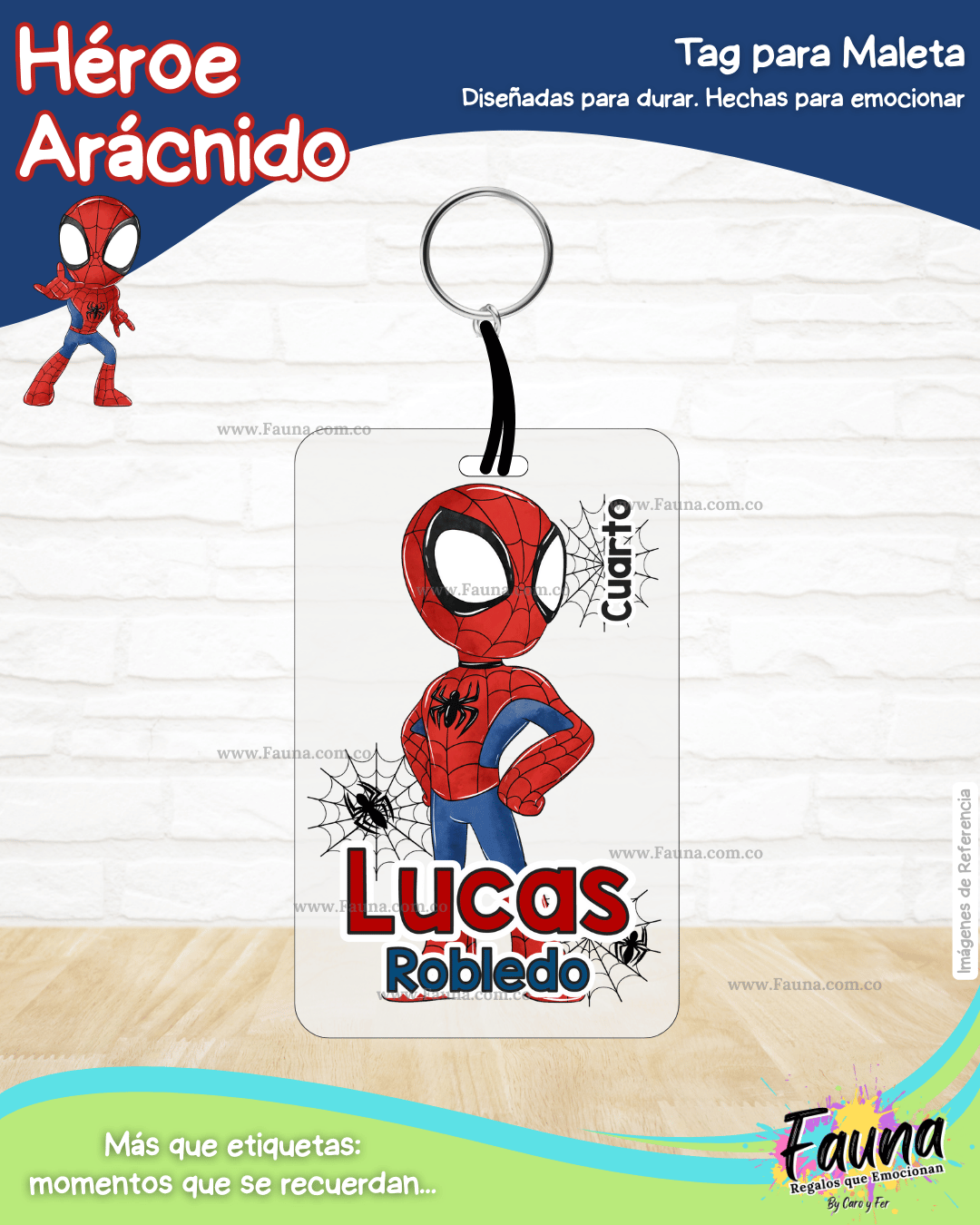 Héroe Arácnido 🕷️ - Etiquetas Escolares Premium Personalizadas