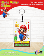 Héroe Gamer Clásico 🍄 - Etiquetas Escolares Premium Personalizadas