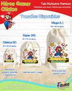 Héroe Gamer Clásico 🍄 - Tula personalizada para niños – multiusos con nombre