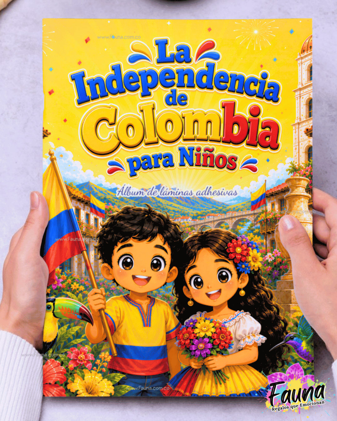 Colombia: Nuestra Historia en Stickers – Álbum de la Independencia para Niños