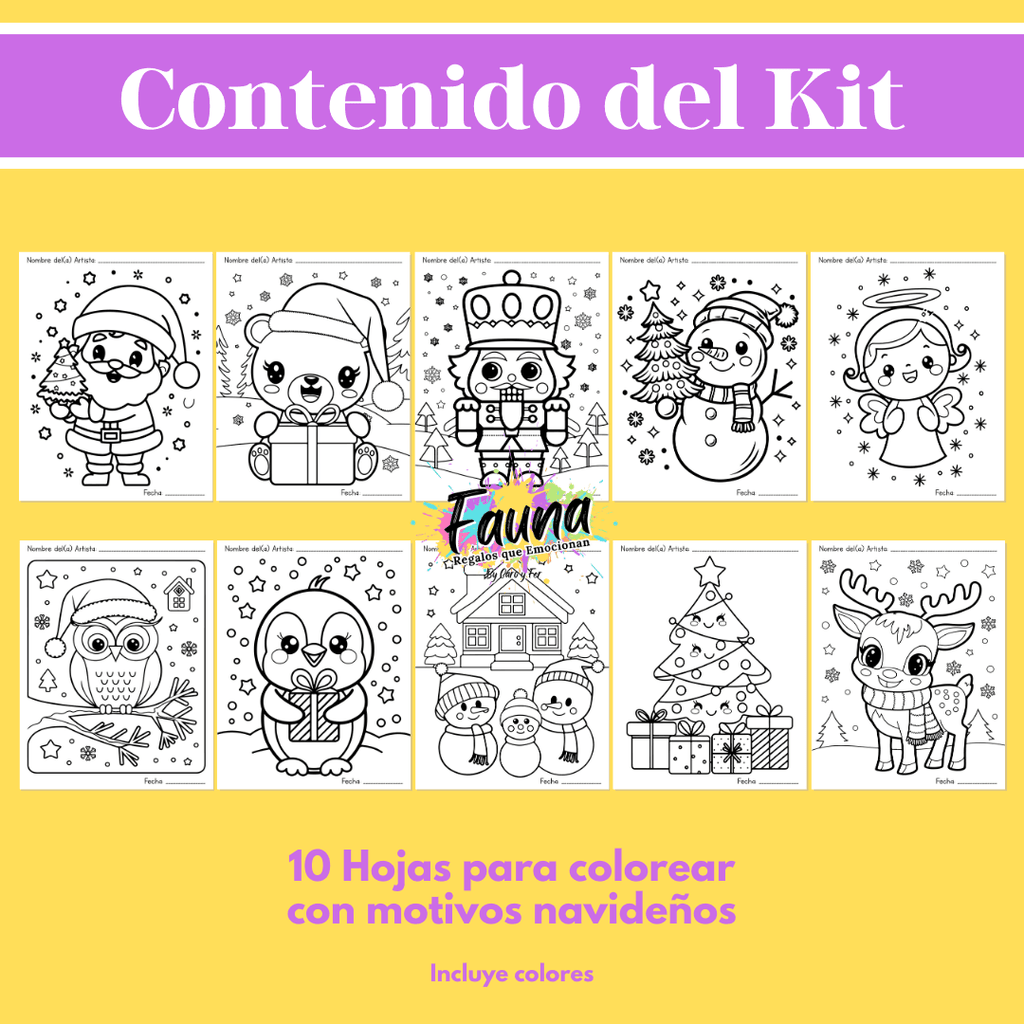 Kit Navideño: Carta al Niño Dios + Actividades Creativas - Fauna Regalos que emocionan