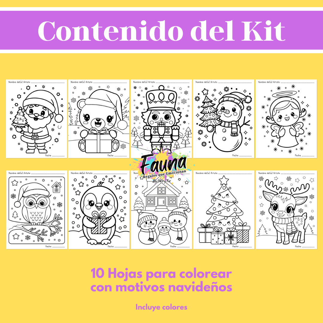 Kit Navideño: Carta al Niño Dios + Actividades Creativas - Fauna Regalos que emocionan