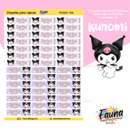 Kuromi 💜 - Etiquetas Escolares Premium Personalizadas