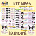 Kuromi 💜 - Etiquetas Escolares Premium Personalizadas