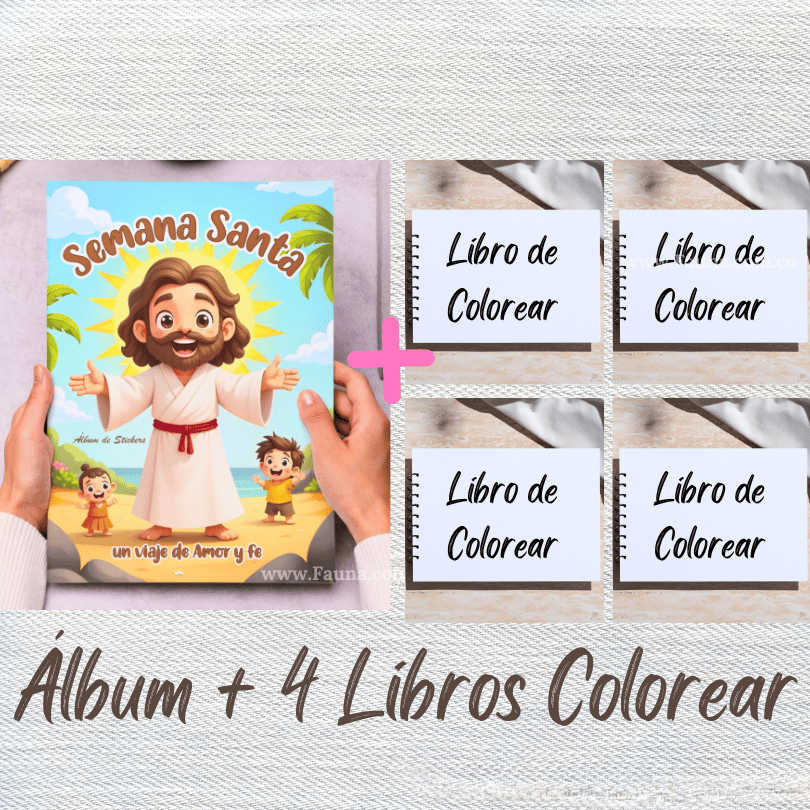 ✨ Álbum de Láminas de la Semana Santa – Diseñado para Niños - con láminas incluidas