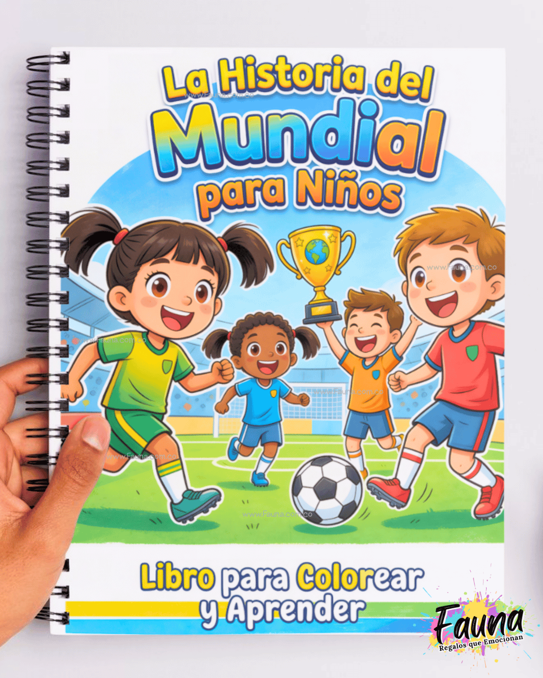 Libro para Colorear y Aprender – La Historia del Mundial para niños