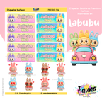 Labubu 🌈 - Etiquetas Escolares Premium Personalizadas