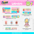 Labubu 🌈 - Etiquetas Escolares Premium Personalizadas