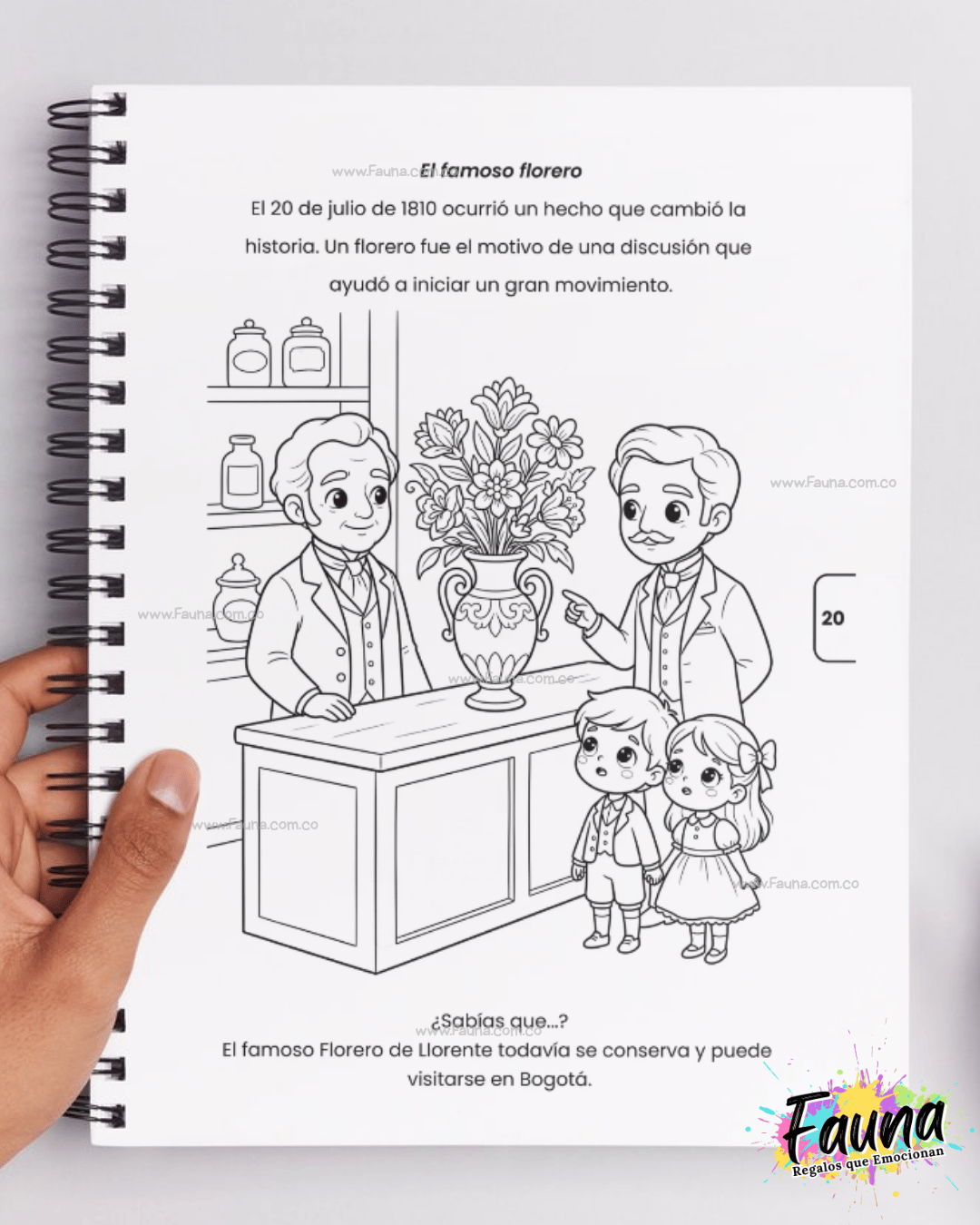 Libro para Colorear y Aprender - La Historia de Colombia para Niños