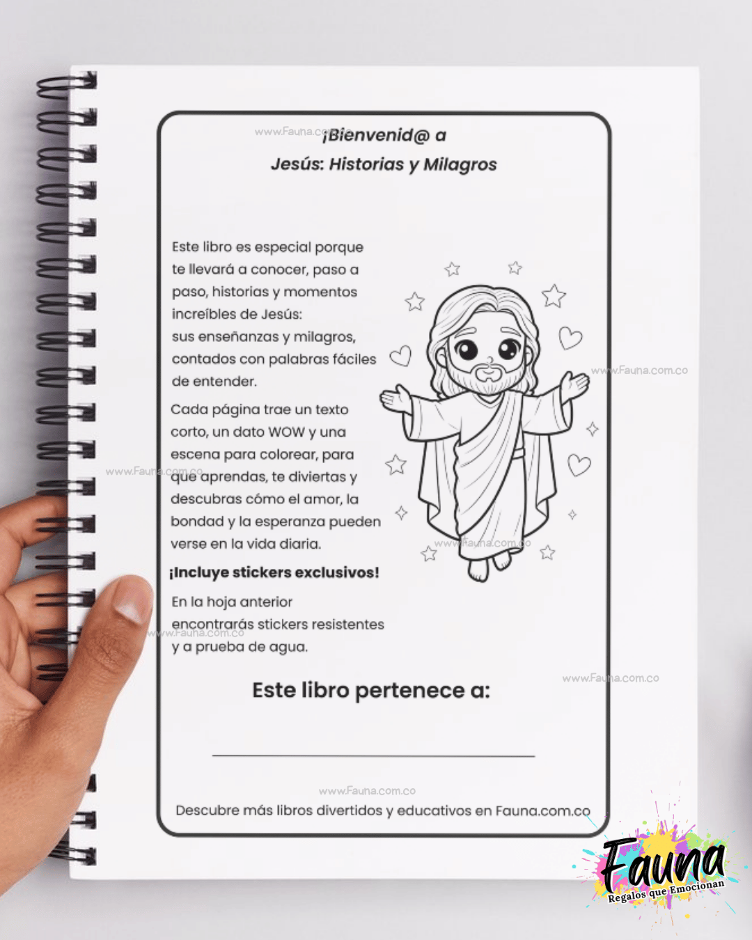 Libro para Colorear y Aprender – Jesús Historias y Milagros
