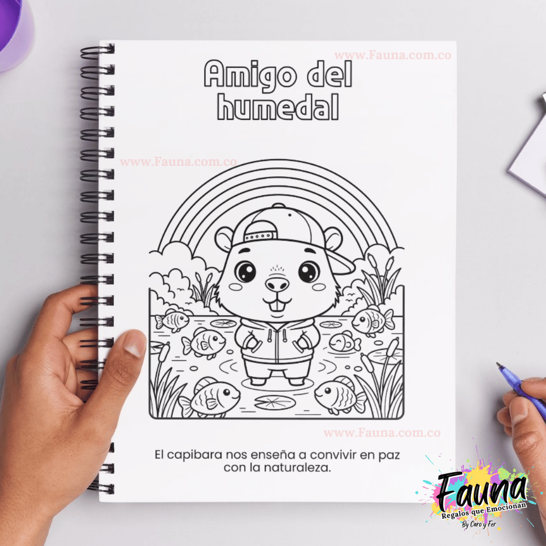 Libro para Colorear y Aprender – Aventuras del Capibara 🐾