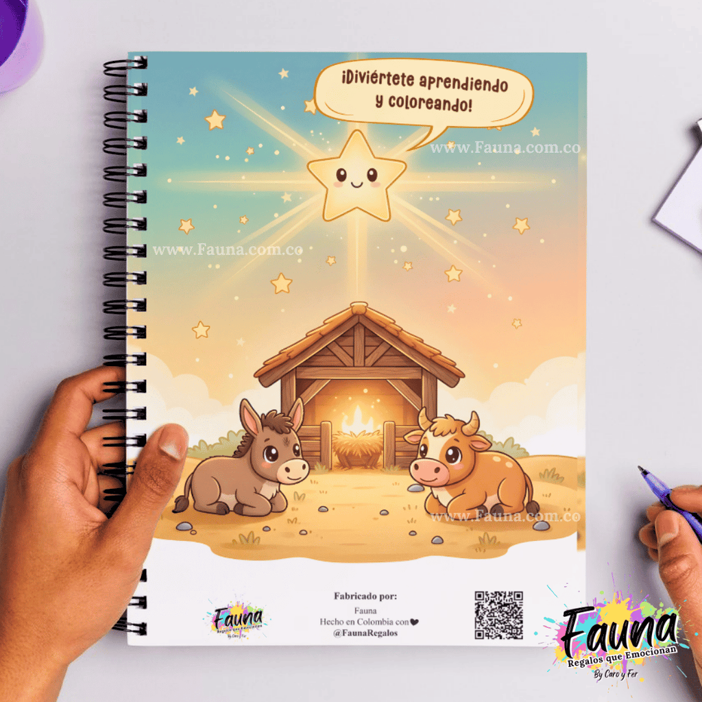 Libro para Colorear – La Historia del Niño Jesús ✨