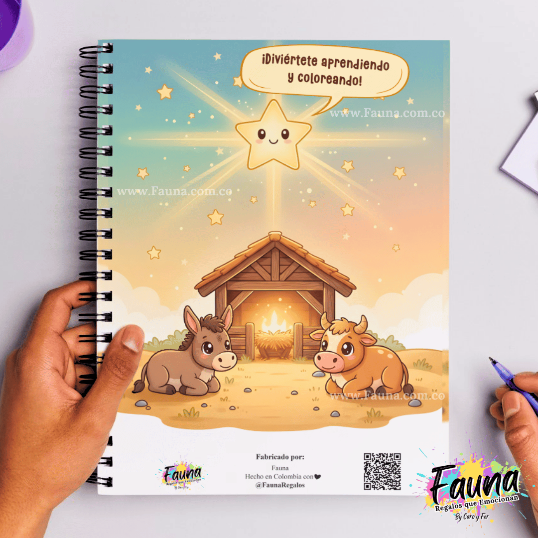Libro para Colorear – La Historia del Niño Jesús ✨