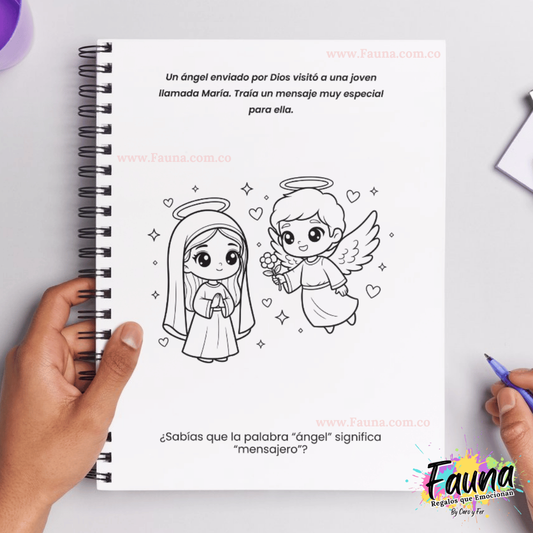 Libro para Colorear y Aprender – La Historia del Niño Jesús ✨
