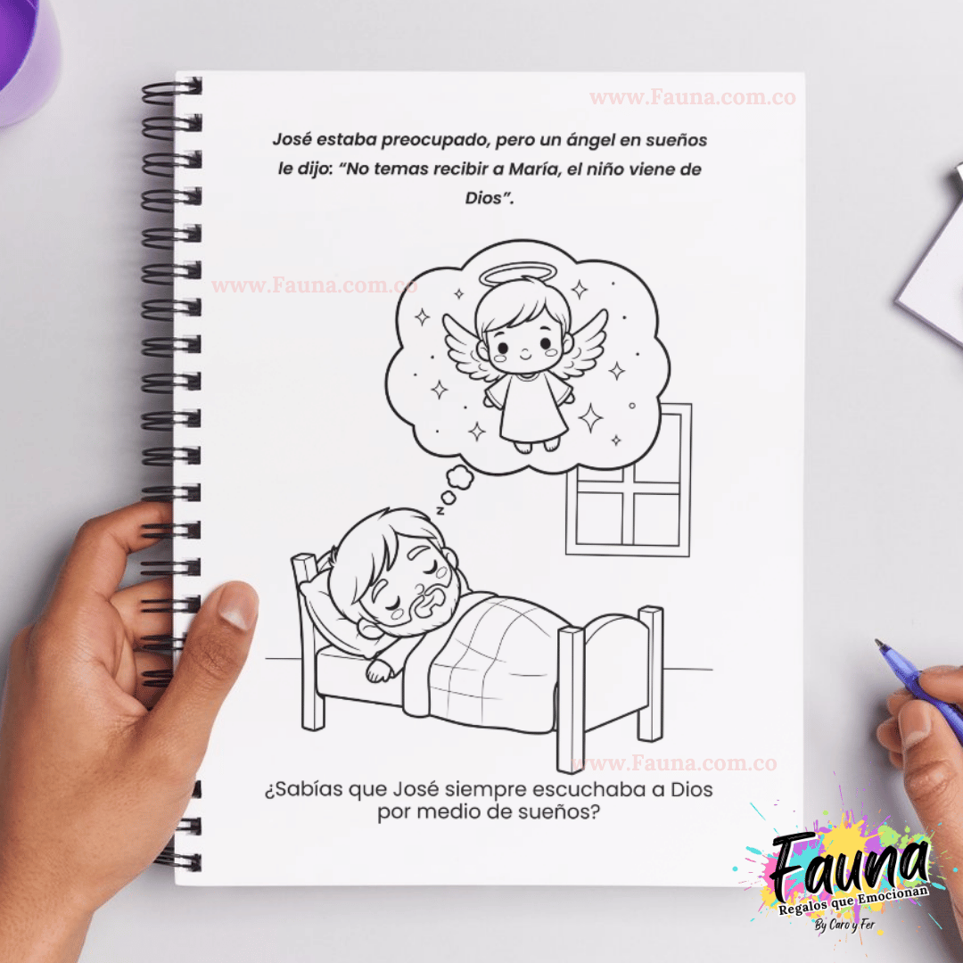 Libro para Colorear – La Historia del Niño Jesús ✨