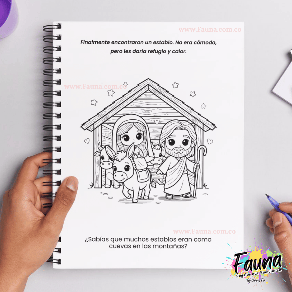 Libro para Colorear – La Historia del Niño Jesús ✨