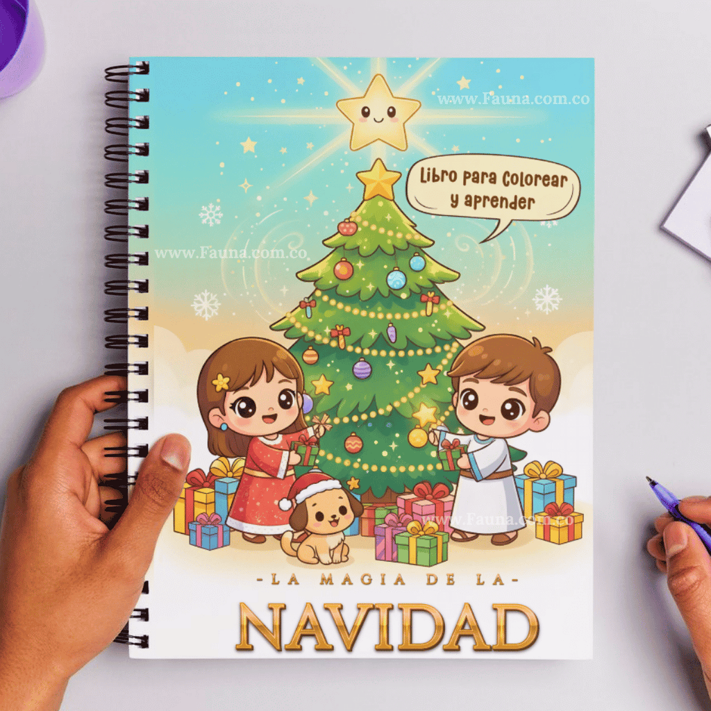 Libro para Colorear y Aprender – La Magia de la Navidad 🎄