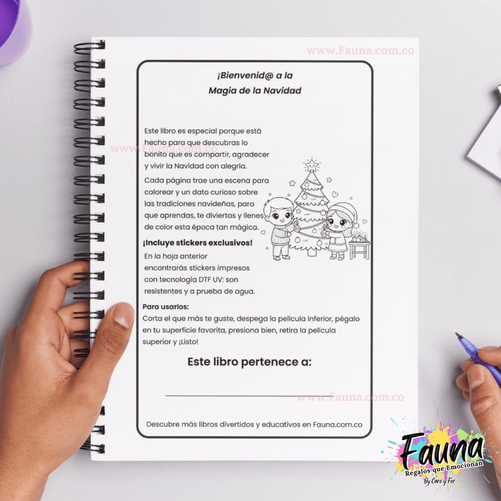 Libro para Colorear y Aprender – La Magia de la Navidad 🎄