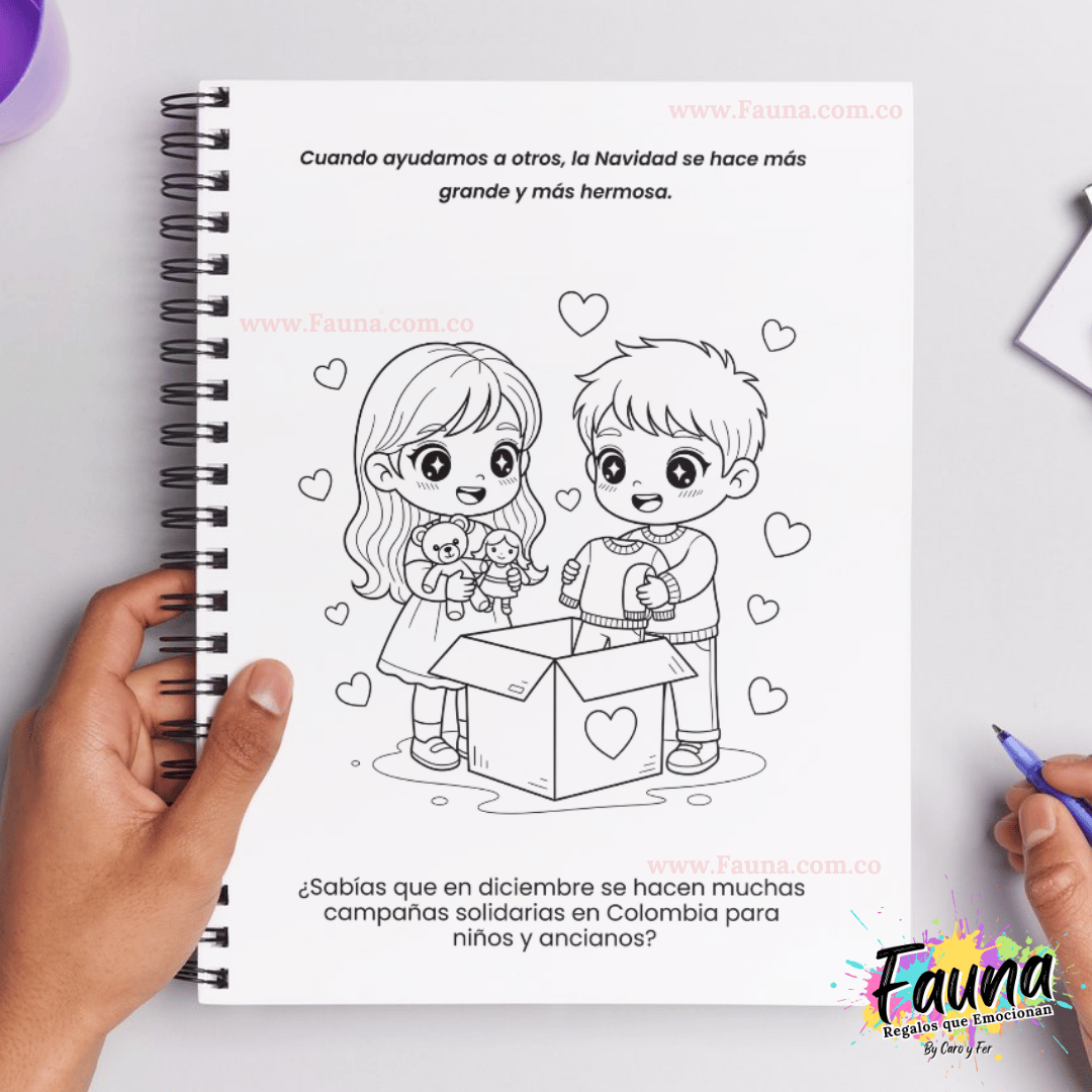 Libro para Colorear y Aprender – La Magia de la Navidad 🎄