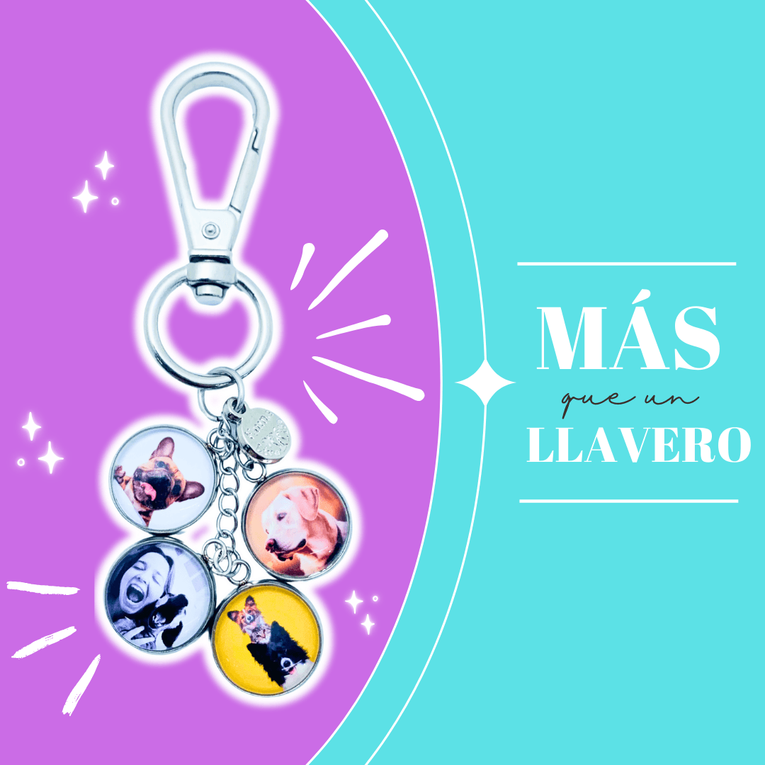 Llavero personalizado hecho a mano 4 recuerdos - Fauna Regalos que emocionan