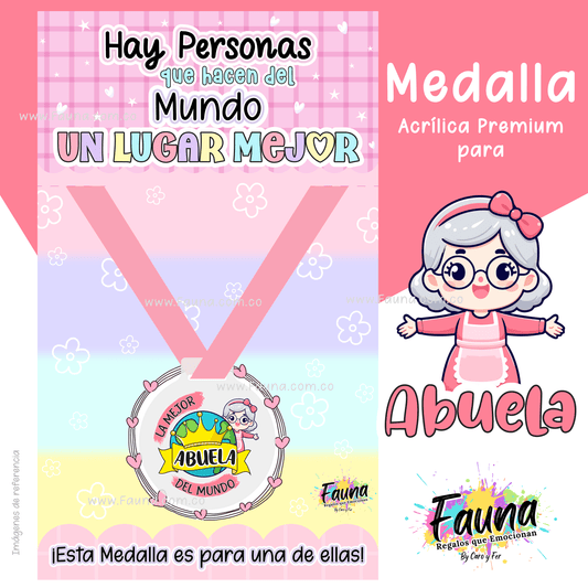 🏅 Medalla “La Mejor Abuela del Mundo”