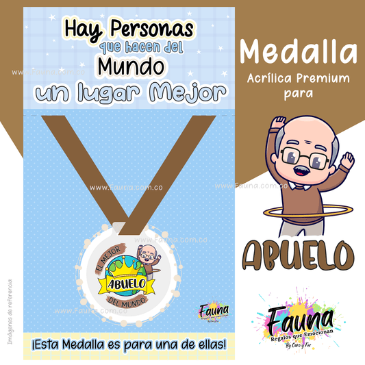 🏅 Medalla “El Mejor Abuelo del Mundo”