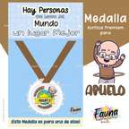 Álbum de Láminas Súper Abuelo Personalizado con 18 Fotos