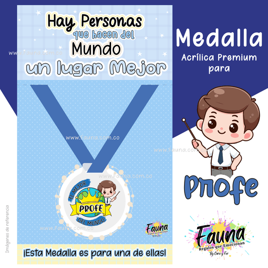 🏅 Medalla El Mejor Profe del Mundo”
