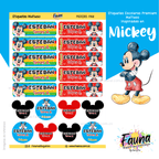 Mickey 🐭 - Etiquetas Escolares Premium Personalizadas