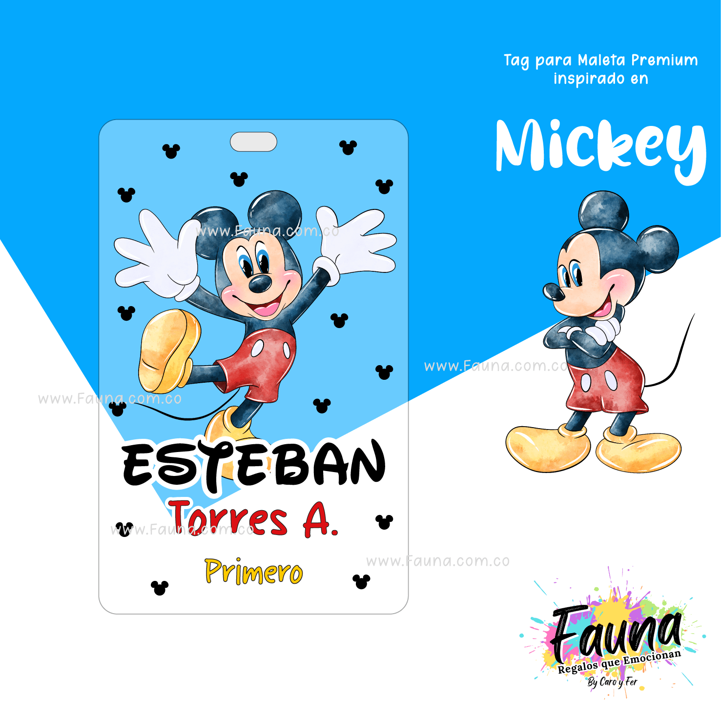 Mickey 🐭 - Etiquetas Escolares Premium Personalizadas