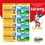Mickey 🐭 - Etiquetas Escolares Premium Personalizadas