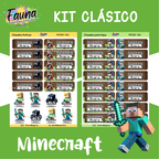 Minecraft 🟩 - Etiquetas Escolares Premium Personalizadas