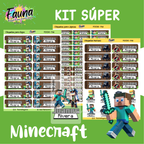 Minecraft 🟩 - Etiquetas Escolares Premium Personalizadas