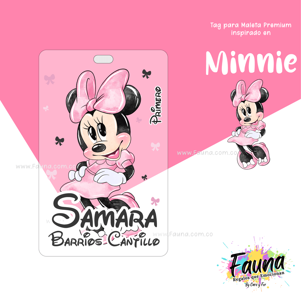 Minnie 🎀 - Etiquetas Escolares Premium Personalizadas