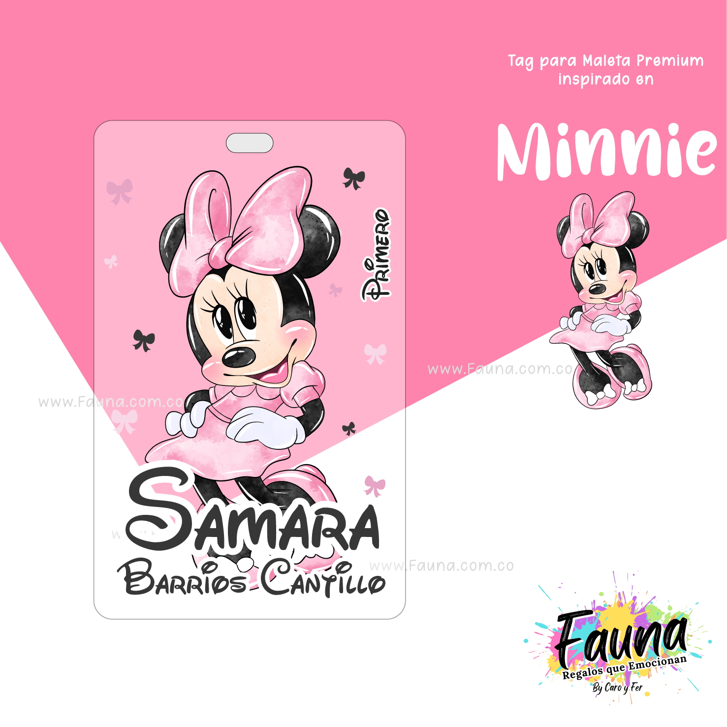 Minnie 🎀 - Etiquetas Escolares Premium Personalizadas