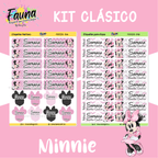 Minnie 🎀 - Etiquetas Escolares Premium Personalizadas