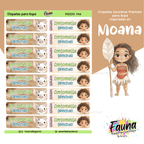 Moana 🌺 - Etiquetas Escolares Premium Personalizadas